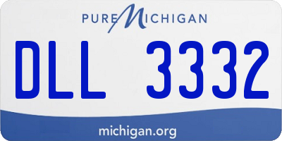 MI license plate DLL3332