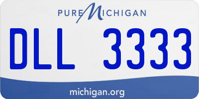 MI license plate DLL3333