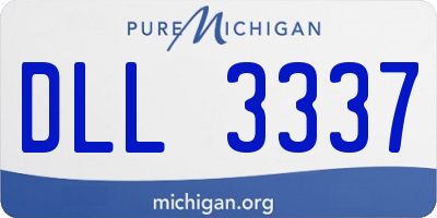 MI license plate DLL3337