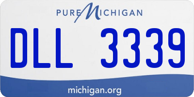 MI license plate DLL3339