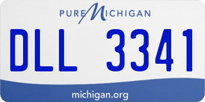 MI license plate DLL3341