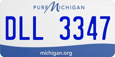 MI license plate DLL3347