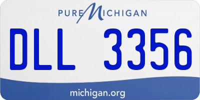MI license plate DLL3356