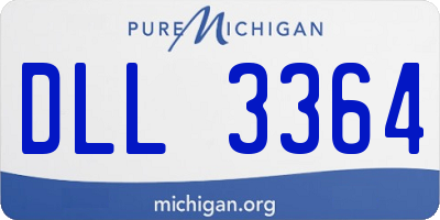 MI license plate DLL3364