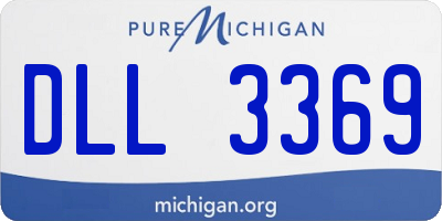 MI license plate DLL3369