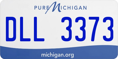 MI license plate DLL3373