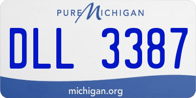 MI license plate DLL3387
