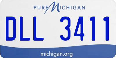 MI license plate DLL3411