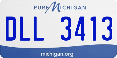 MI license plate DLL3413
