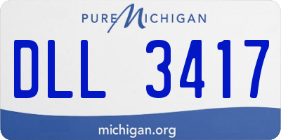 MI license plate DLL3417