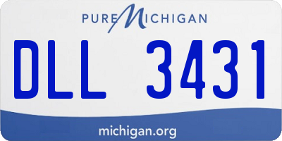MI license plate DLL3431