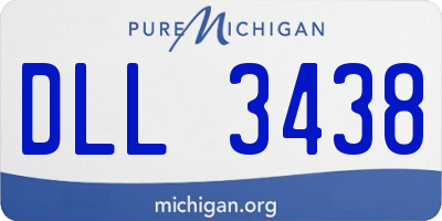 MI license plate DLL3438