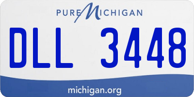 MI license plate DLL3448
