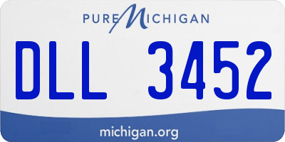 MI license plate DLL3452