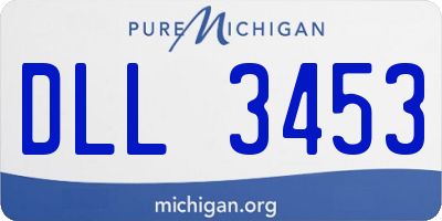 MI license plate DLL3453