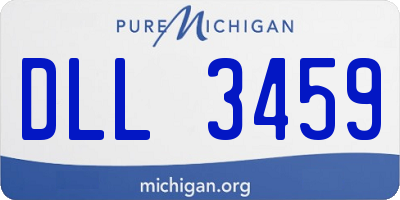 MI license plate DLL3459