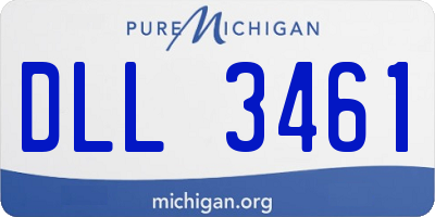 MI license plate DLL3461