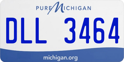 MI license plate DLL3464