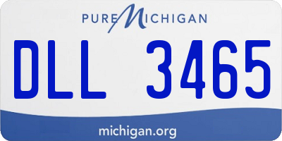 MI license plate DLL3465
