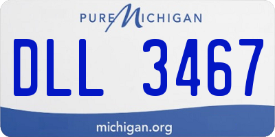 MI license plate DLL3467