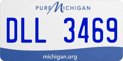 MI license plate DLL3469