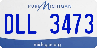 MI license plate DLL3473