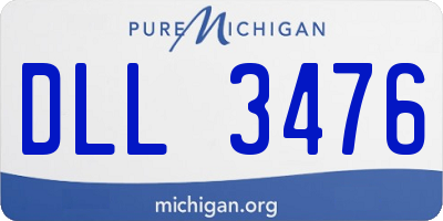 MI license plate DLL3476