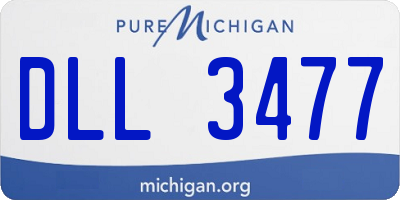 MI license plate DLL3477