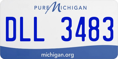 MI license plate DLL3483