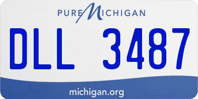 MI license plate DLL3487