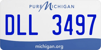 MI license plate DLL3497