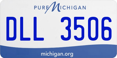MI license plate DLL3506