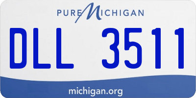 MI license plate DLL3511