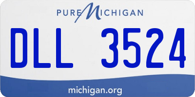 MI license plate DLL3524