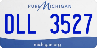 MI license plate DLL3527