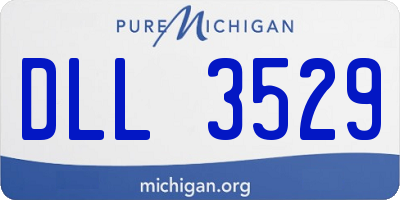 MI license plate DLL3529