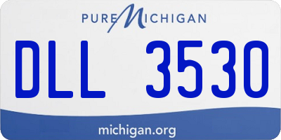 MI license plate DLL3530