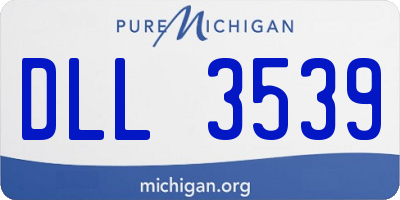 MI license plate DLL3539