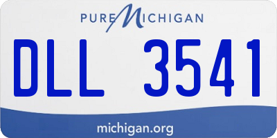 MI license plate DLL3541