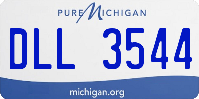MI license plate DLL3544