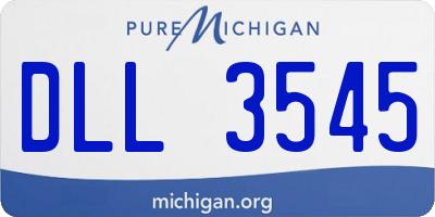 MI license plate DLL3545