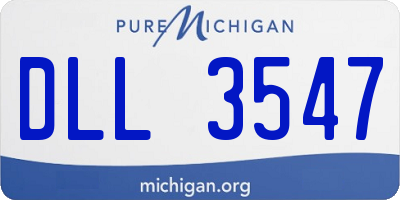 MI license plate DLL3547