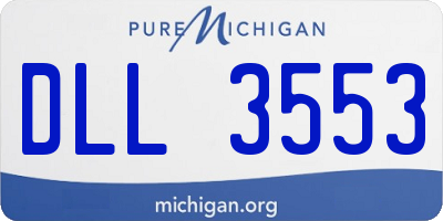 MI license plate DLL3553