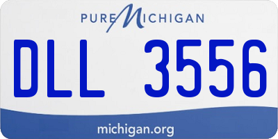 MI license plate DLL3556