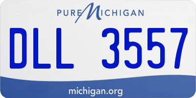 MI license plate DLL3557