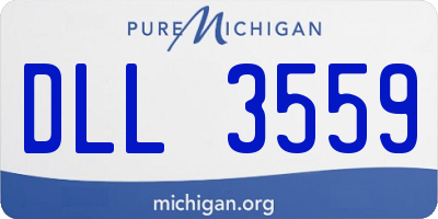 MI license plate DLL3559