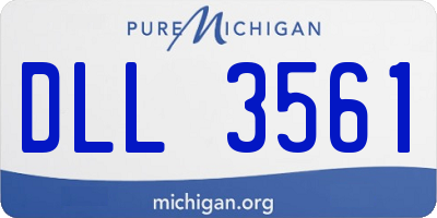 MI license plate DLL3561