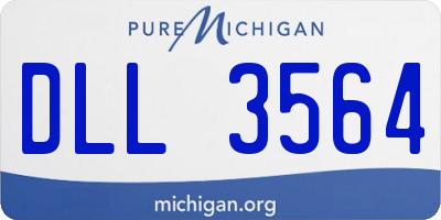 MI license plate DLL3564
