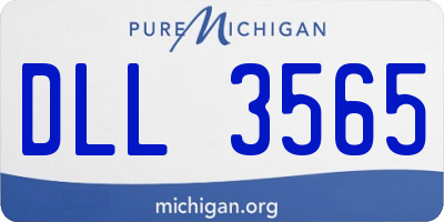 MI license plate DLL3565