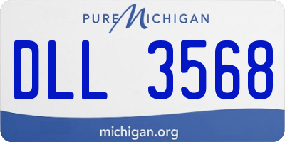 MI license plate DLL3568
